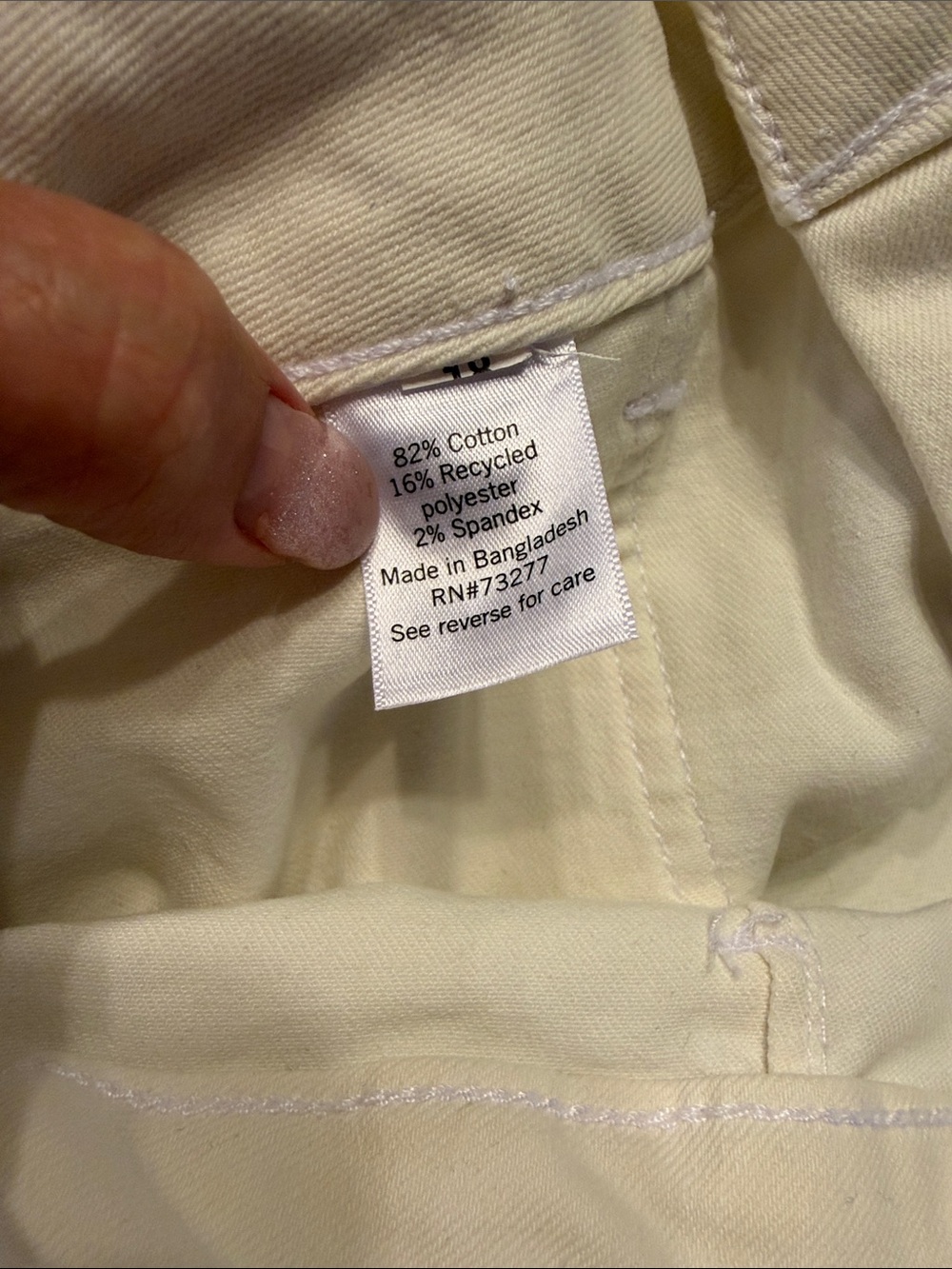 NWT High-Waist Button-Fly Women’s Jeans in Cream - Picture 4 of 9